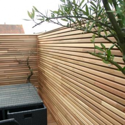 Gevelbekleding in thermowood ayous