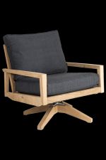 Lounge chair with cushion 88 x 76 x 85 cm - charcoal