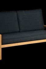 2-seater sofa incl. cushion - 90 x 140 x 85 cm - Charcoal