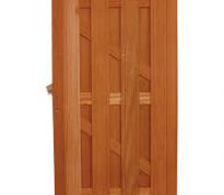 Charmant deur in tropisch hardhout 180 x 100 cm inclusief hang- en sluitwerk