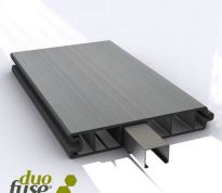 Rabatplank in houtcomposiet 27 x 150 x 2000 mm - Graphit black