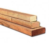 Geschaafde keper in geïmpregneerd hout 45 x 70 x 2400 mm