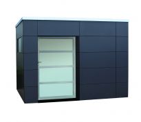 Fano met dubbele deur 390 x 290 cm - Antraciet grijs