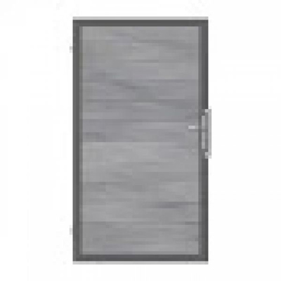 Solid deur - 180 x 100 cm - Steengrijs - Antraciet kader