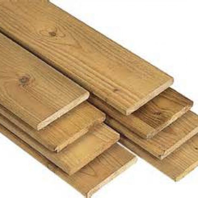 Geschaafde plank in geïmpregneerd hout 15 x 140 x 3000 mm