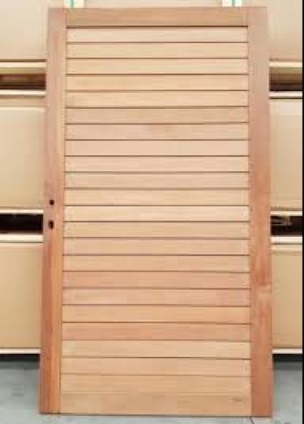 Porte Trend en bois tropical 180 x 100 cm avec ferrures