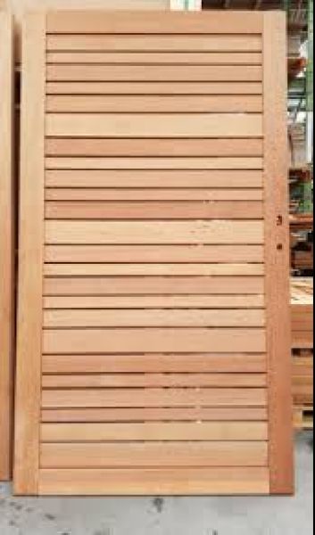 Porte Trend en bois tropical 180 x 100 cm avec ferrures