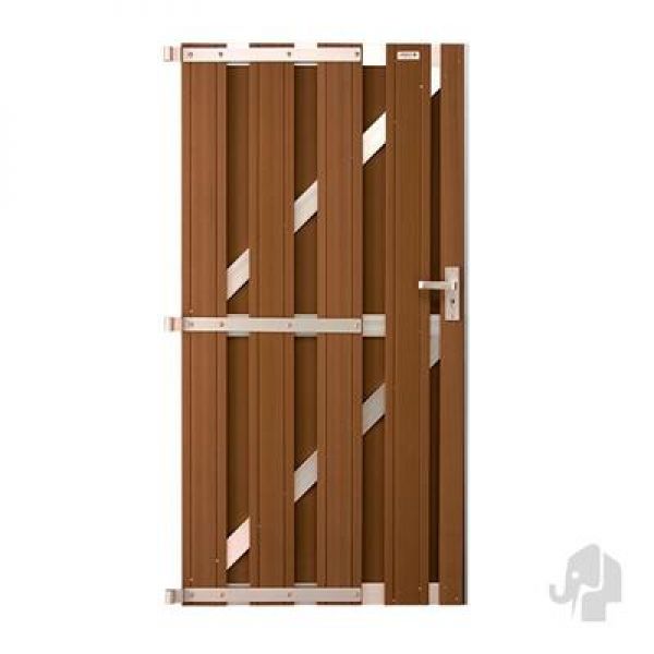 Porte Panama  en bois composite 180 x 90 cm - Brun