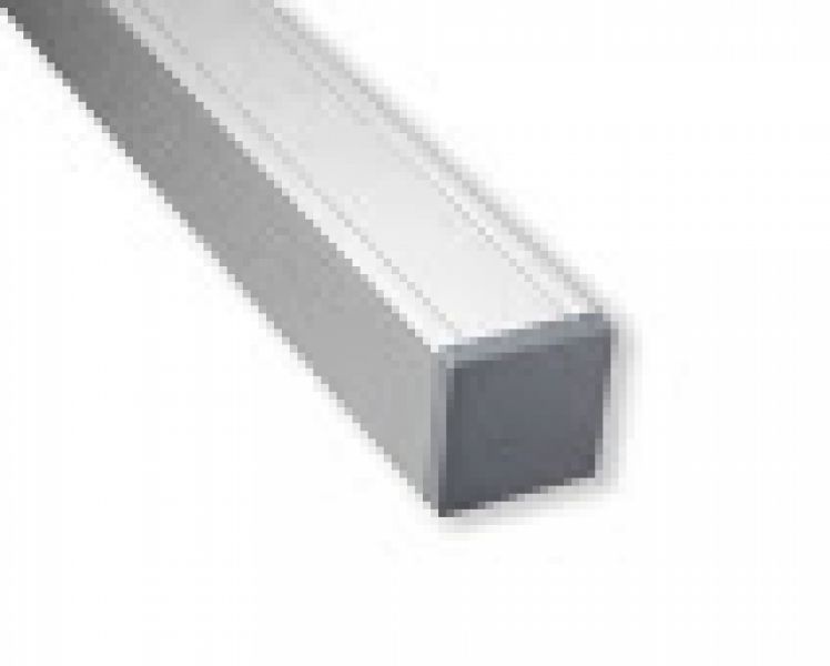 Aluminium paal 90 x 90 x 1860 mm - Zilvergrijs