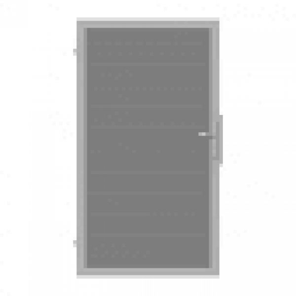 Porte Solid - 180 x 100 cm - Anthracite - Cadre gris argenté