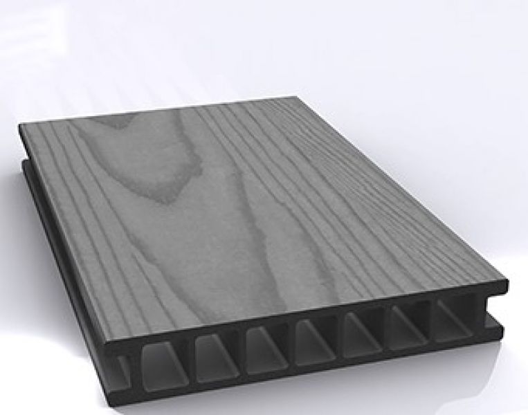Planche de terrasse Duofuse effet bois  28 x 162 x 4000 mm - Riverstone grey