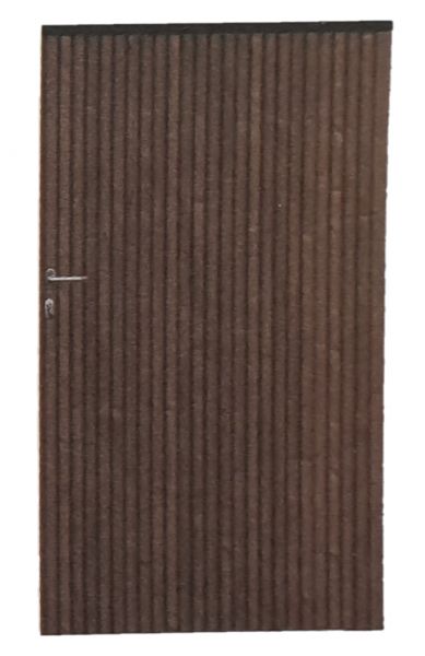 Porte Castello en thermowood résineux 178 x 178 cm - RAL9004 - DR2,3,4