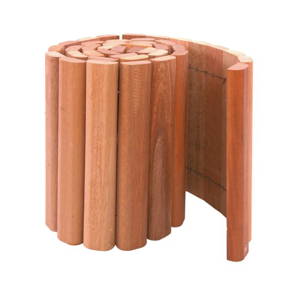 Bordure en rouleau en bois exotique 20 x 180 cm