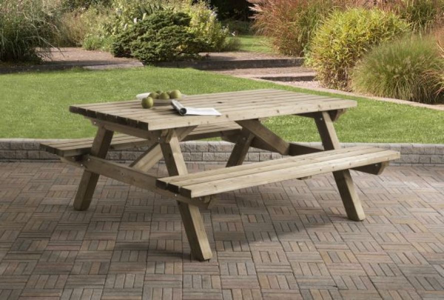 Table picnic 160 x 180 cm - 45 mm