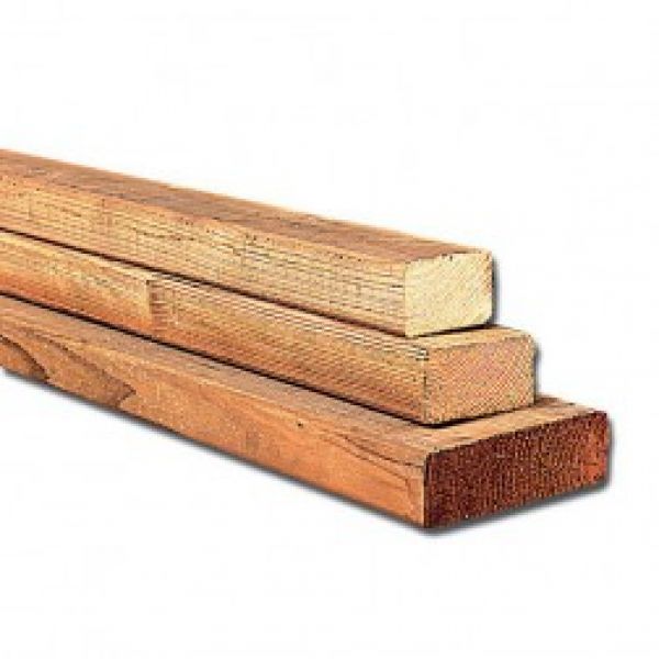 Geschaafde keper in geïmpregneerd hout 45 x 70 x 2400 mm