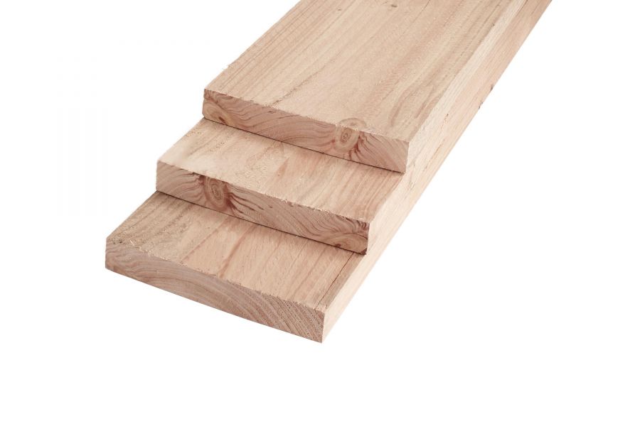 Douglas plank fijn bezaagd 35 x 180 x 6100 mm