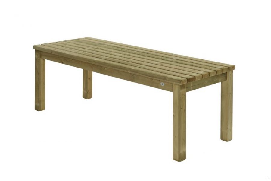 Table en pin blanc impregné 230 x 85 cm