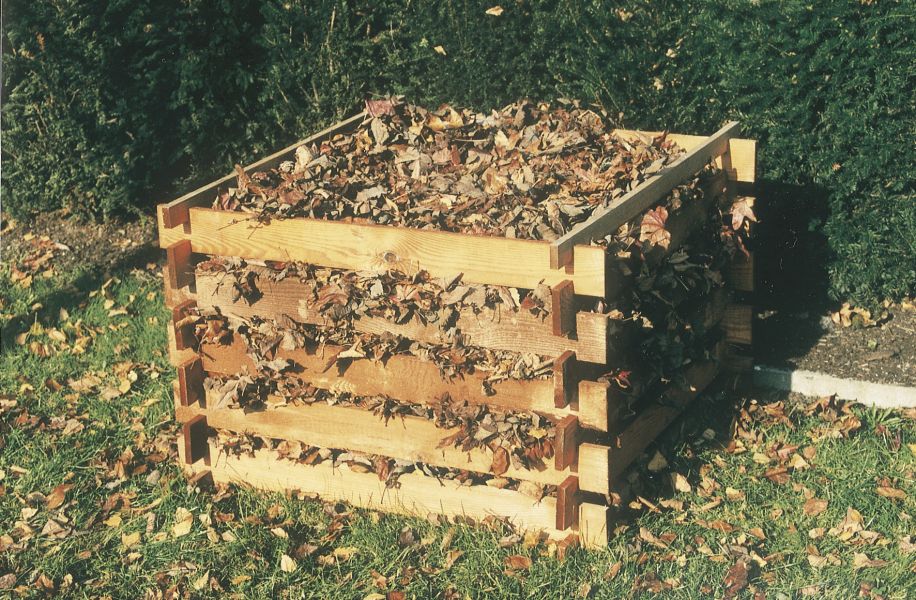 Composteur en bois impregné 100 x 100 cm - Hauteur : 68 cm