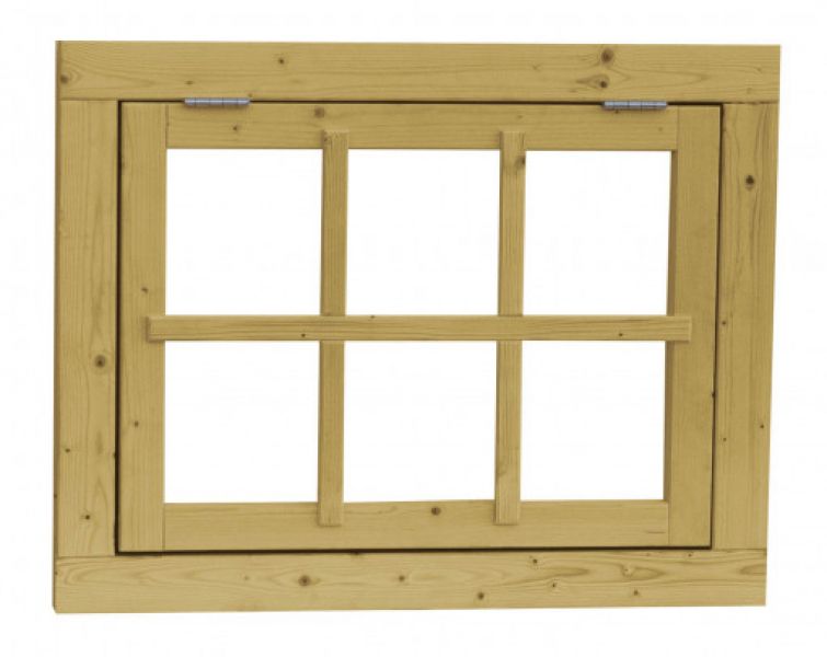 Fenêtre 6 fenêtres - 89,8 x 70,3 cm - Traité en autoclave