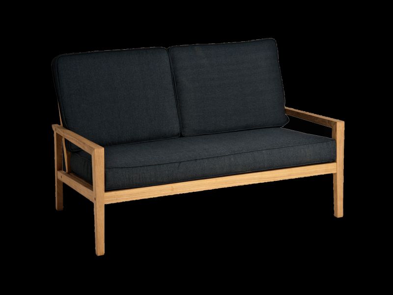 2-seater sofa incl. cushion - 90 x 140 x 85 cm - Charcoal