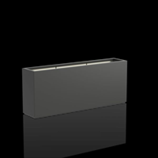 Bloembak Buxus in polyester 200 x 40 cm - H: 80 cm