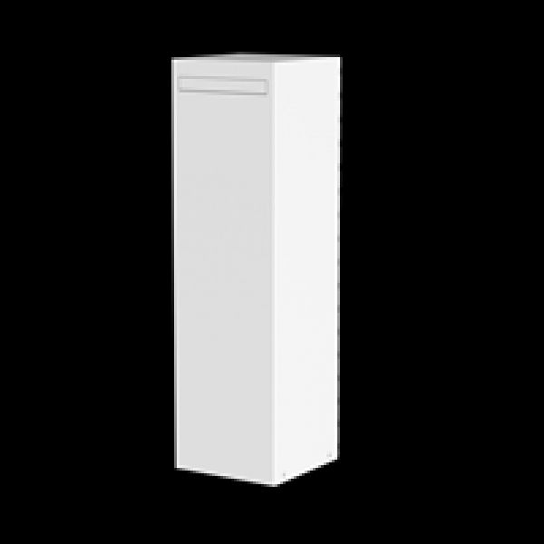 Boîte aux lettres en aluminium - 35 x 35 cm - H: 120 cm
