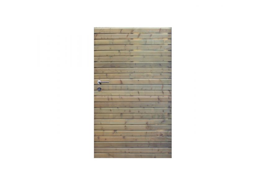 Porte Medina en bois impregné avec ferrures 178 x 100 cm