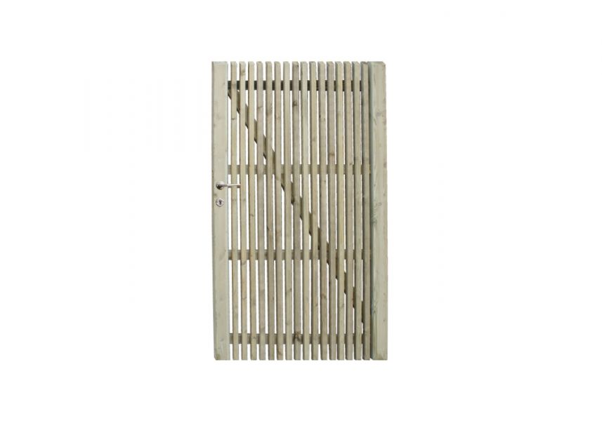 Domino deur in geïmpregneerd hout 80 x 100 cm